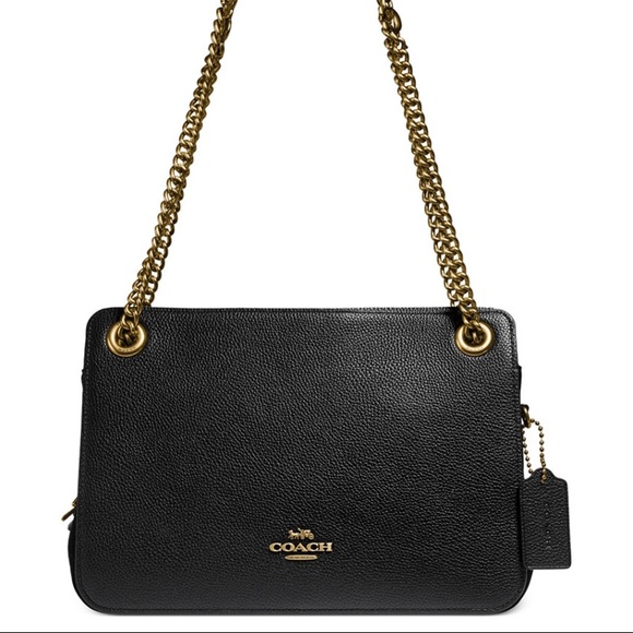 Coach shoulder bag on chain - Picture 2 of 16